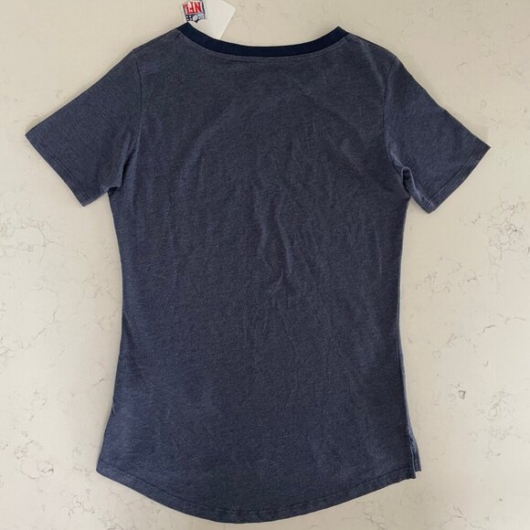 NFL Seattle Seahawks Team Apparel Womens SS Crew Neck T Shirt Blue Wht Sz S NWT - Picture 6 of 12